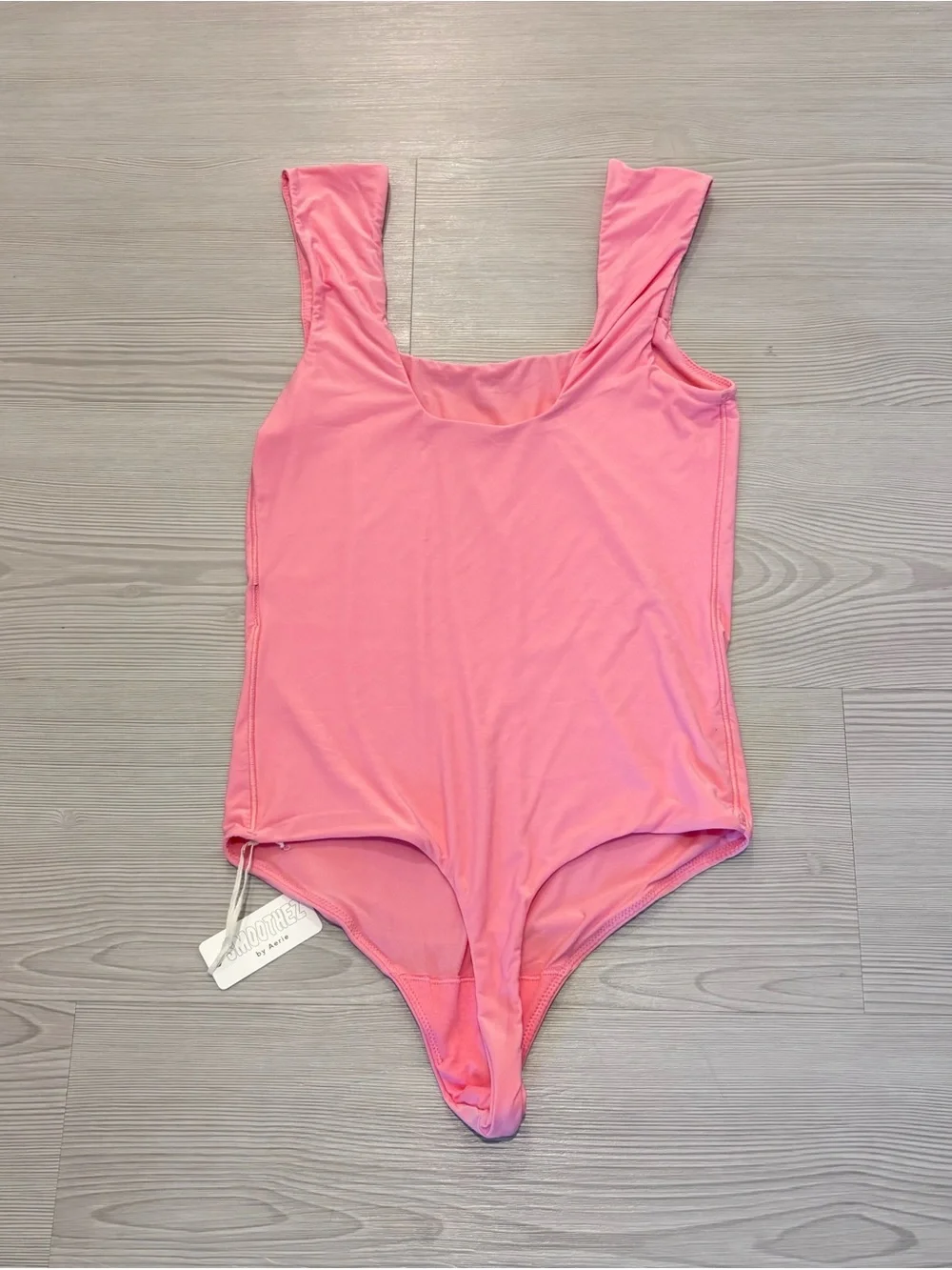 Aerie Smoothez Pink bodysuit